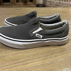 Vans Gray Slip-On Sneakers